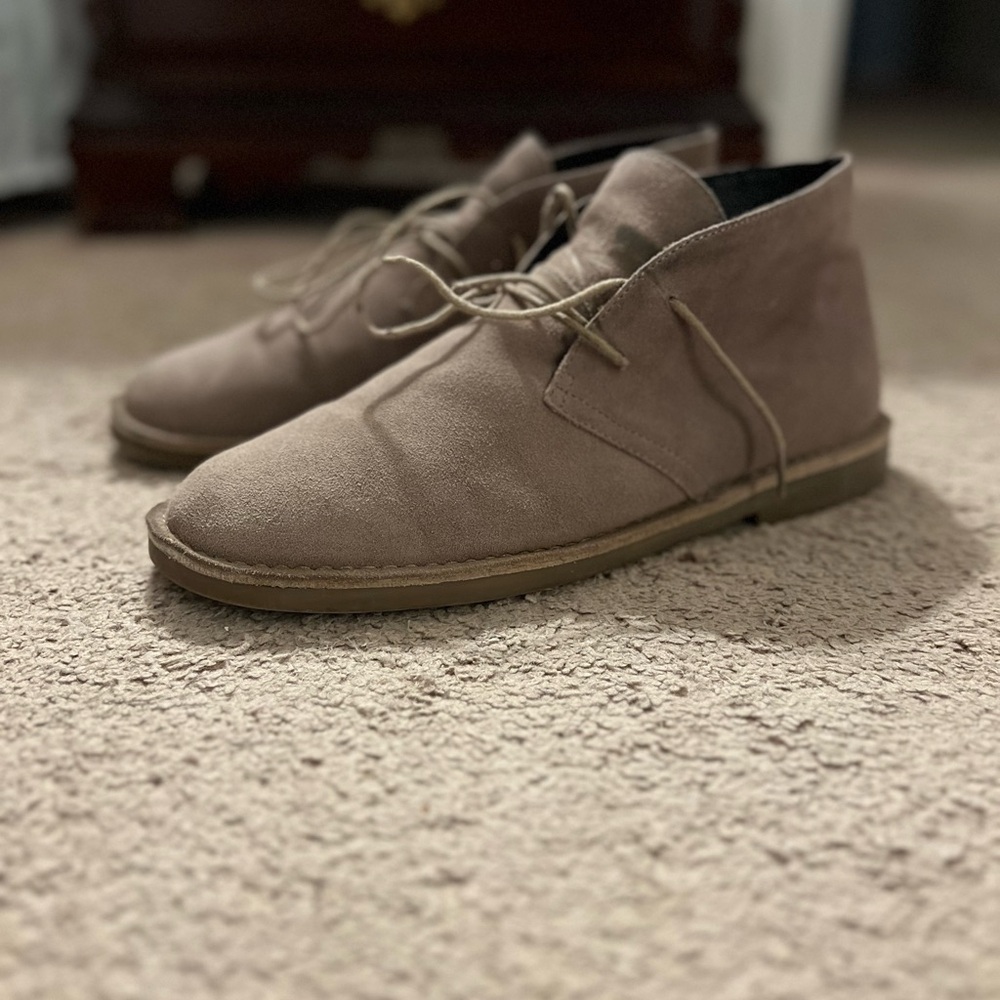 J. Crew Men's Tan Suede Desert Boots